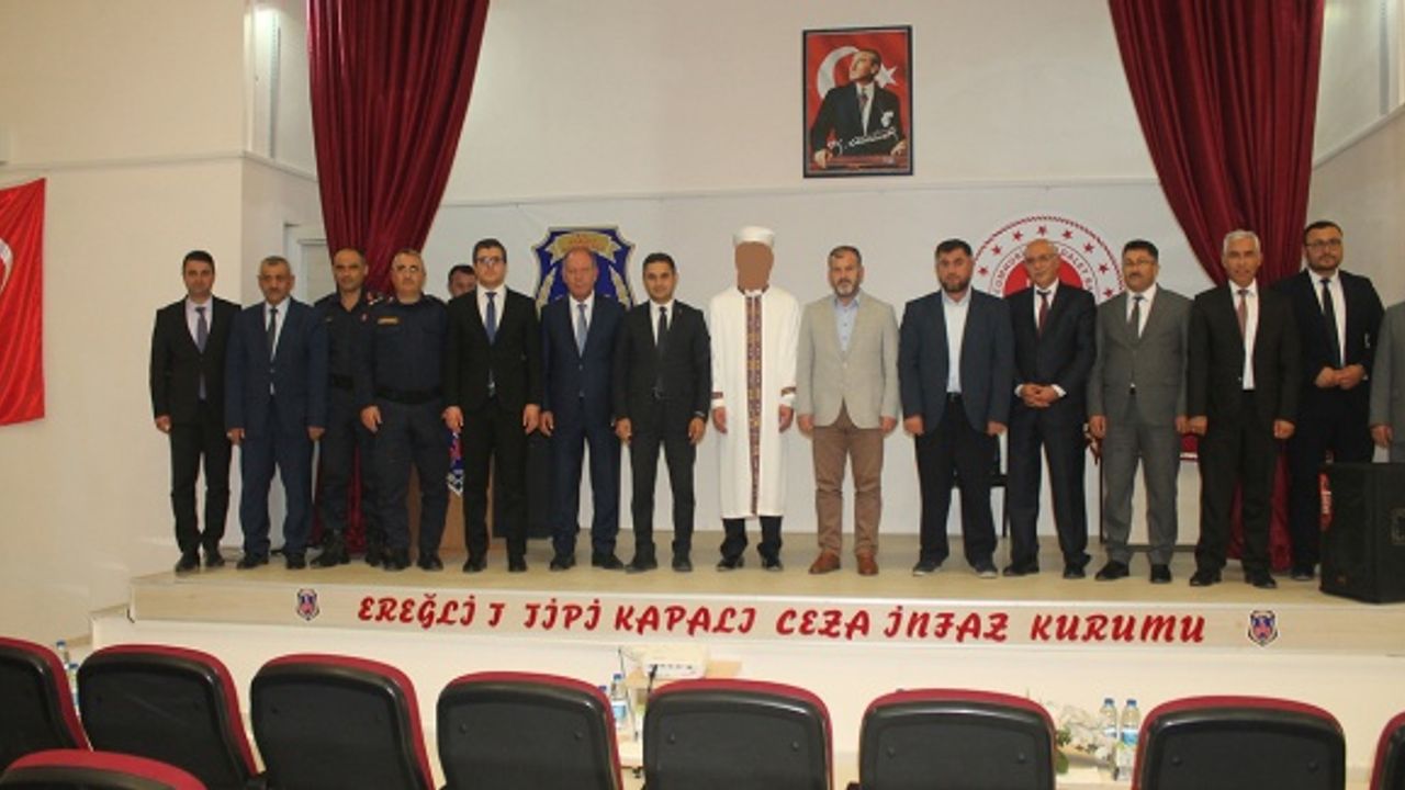 Cezaevinde hafız olan hükümlü için icazet töreni yapıldı