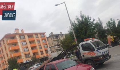 Konya’da motosiklet otomobille çarpıştı: 1 yaralı