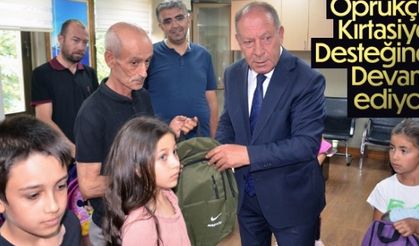 BELEDİYEDEN  KIRTASİYE DESTEĞİ