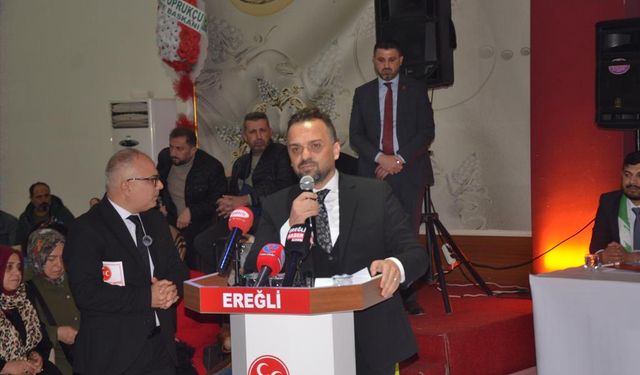 BAŞKAN EROLUN KONUŞMASI ALKIŞ ALDI
