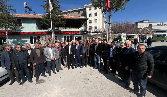 CUMHURUN ADAYINDAN MİNİBÜSÇÜLERE ZİYARET