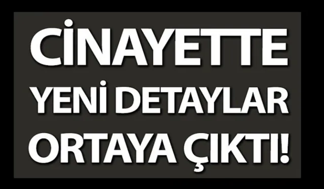 İŞTE CİNAYETİN DETAYLARI