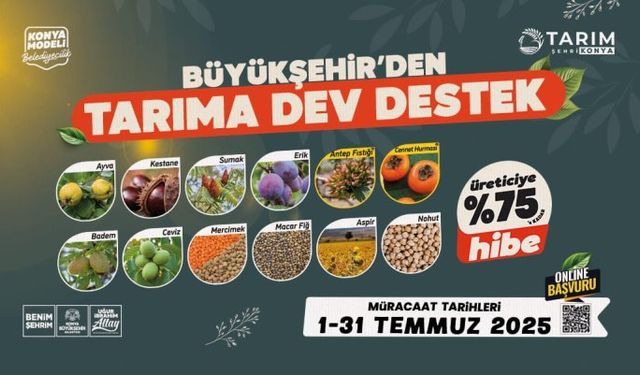 BÜYÜKŞEHİR'DEN TARIMA DESTEK TIKLA OKU