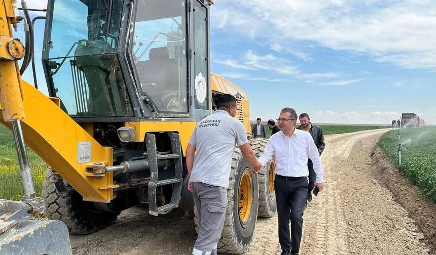 YOL ÇALIŞMALARI SÜRÜYOR